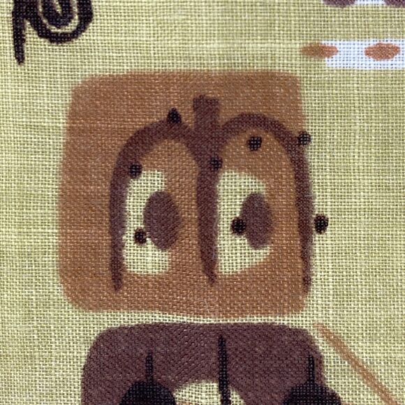 JEANNE MILLER Handkerchief OS MCM Hand Rolled Abstract Yellow VTG 14" x 14" - Picture 3 of 13